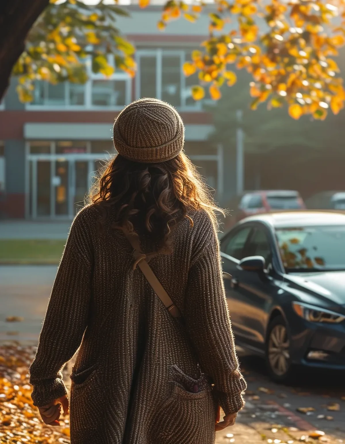 The Carpool Line Outfit That Actually Works Once Fall Mornings Turn Cold