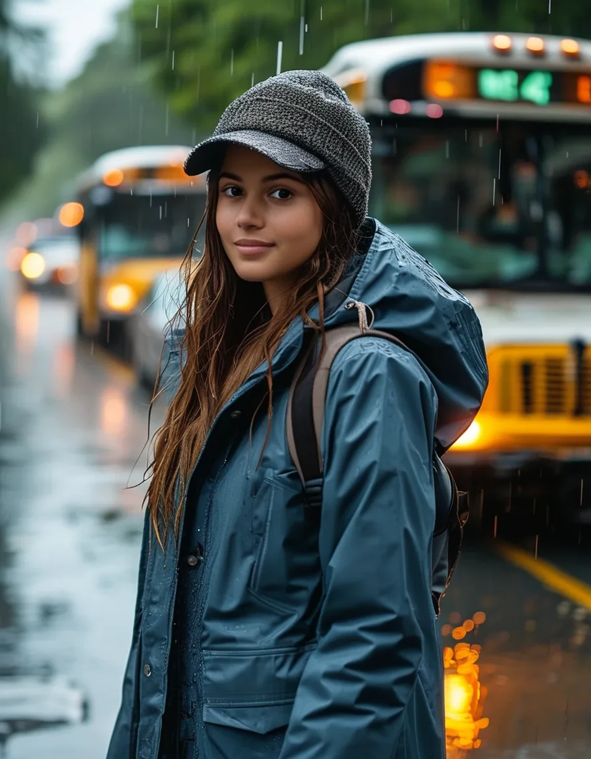 The Rainy-Day Carpool Outfit Formula That Actually Survives Multiple Car Doors