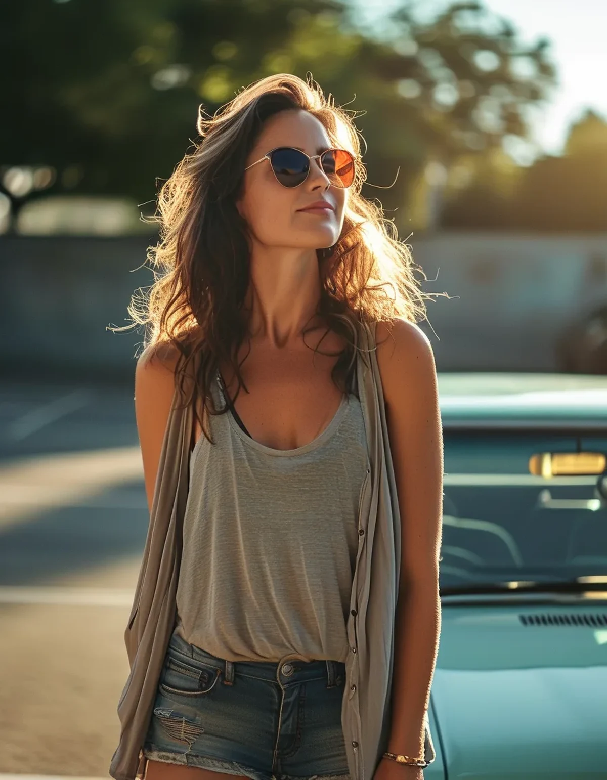 The First-Week-of-School Carpool Outfit That Survives 90°F and Full A/C